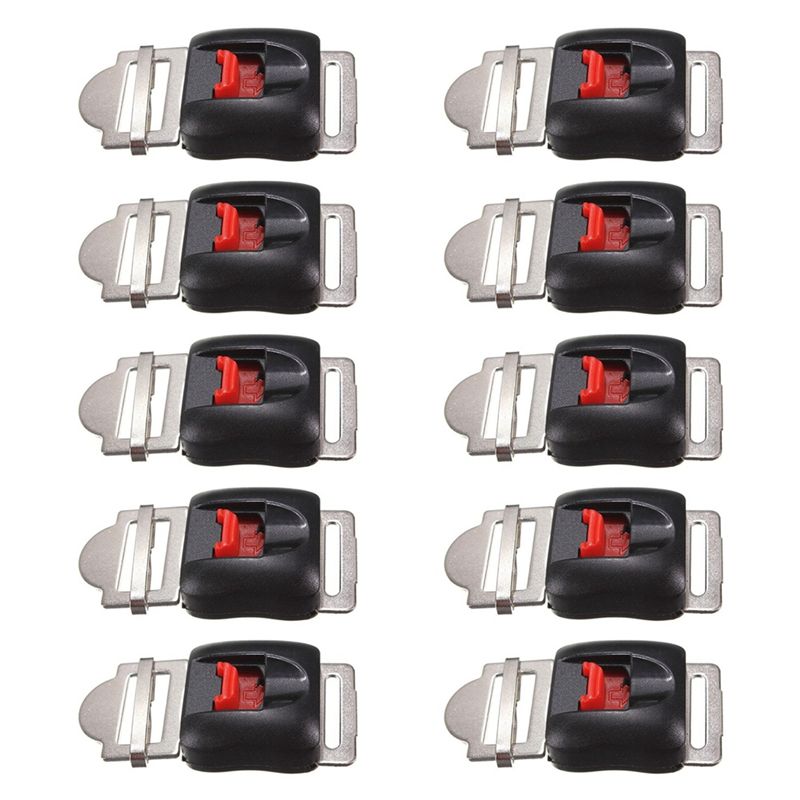 Quick Release Buckle Motorcycle Helmet - Mocne 10 szt. uniwersalnych klipsów do