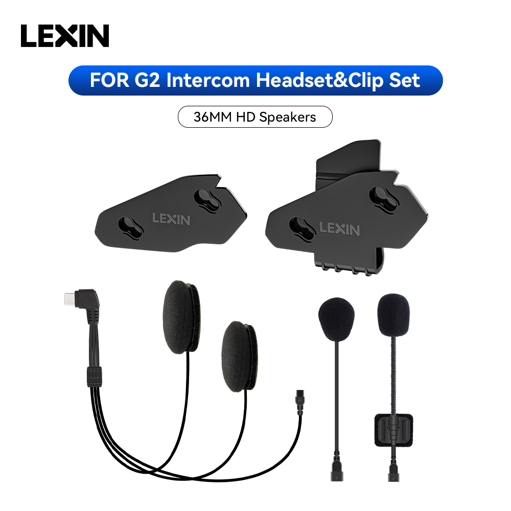 Universal Motorcycle Helmet Intercom Headset - LEXIN-G2 Zestaw słuchawkowy do interkomu motocyklowego