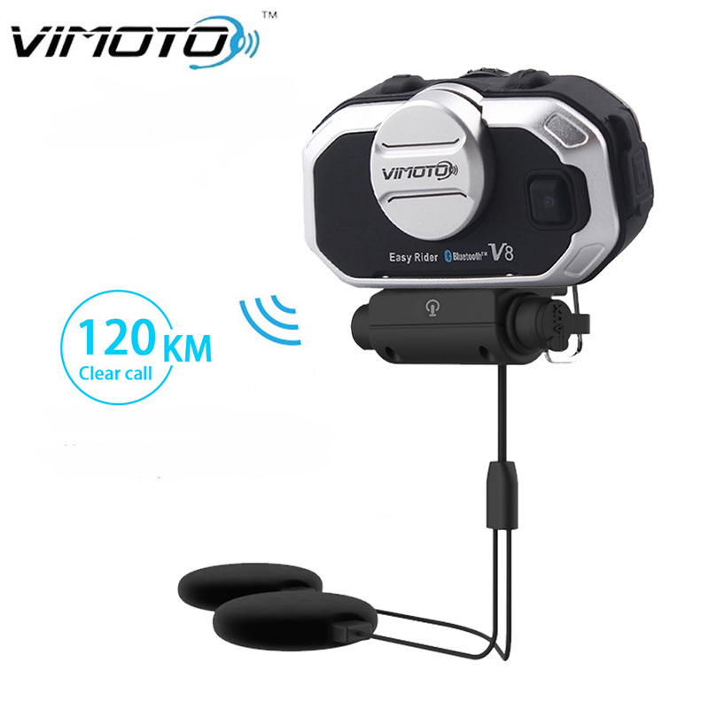 Full Face Motorcycle Helmet With Bluetooth - Zestaw słuchawkowy Bluetooth Stereo Interkom do