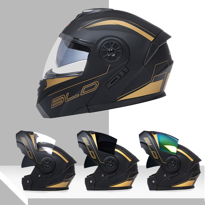 Kask motocyklowy z podwójnymi  – Dual Visor Motorcycle Racing Helmet recenzja i cena