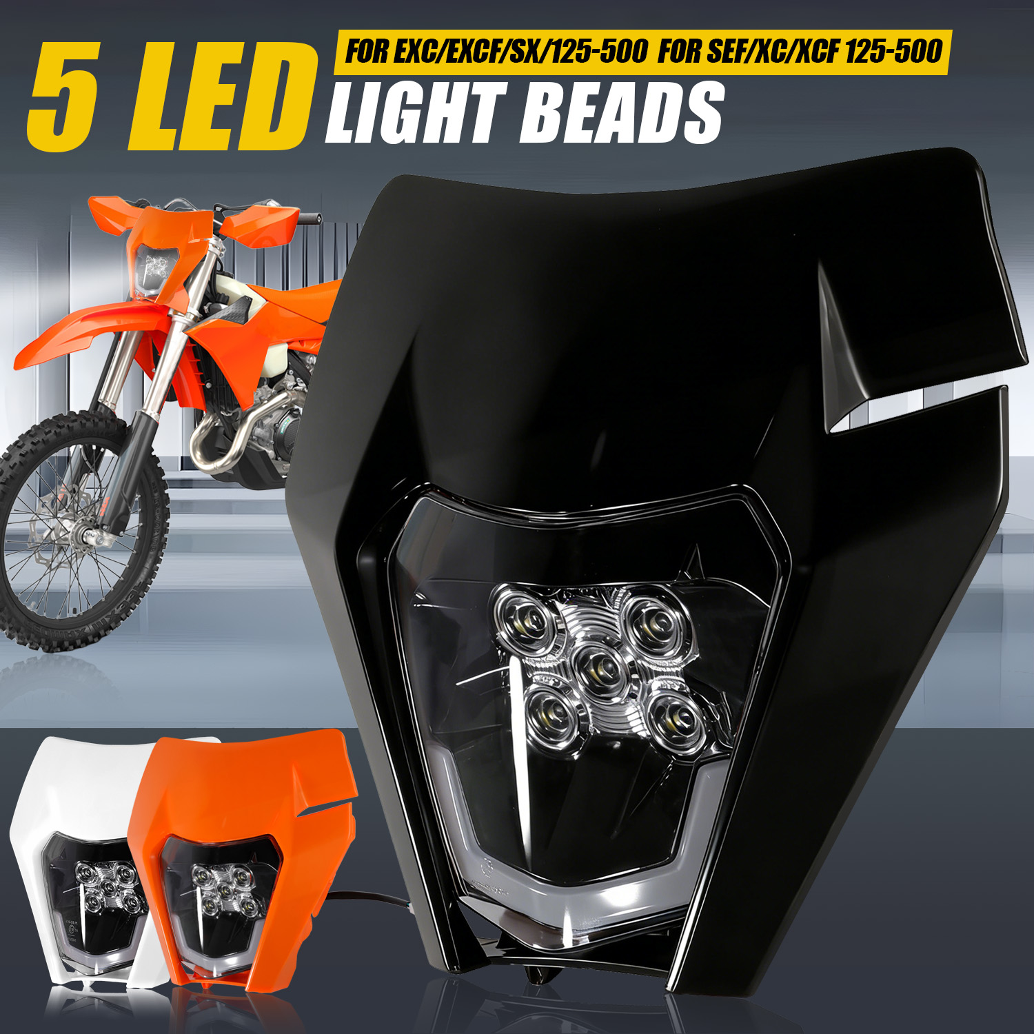 Uniwersalna lampa przednia LED – Universal Motorcycle Led Headlight Projector recenzja i cena