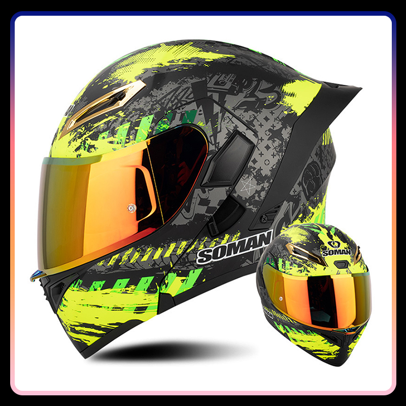 Kask motocyklowy uniwersalny F – Dual Visor Motorcycle Racing Helmet recenzja i cena