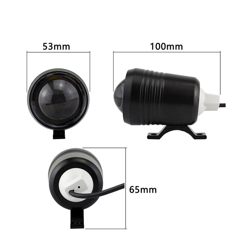 Zewnętrzna lampa motocyklowa U – Universal Motorcycle Led Headlight Projector recenzja i cena