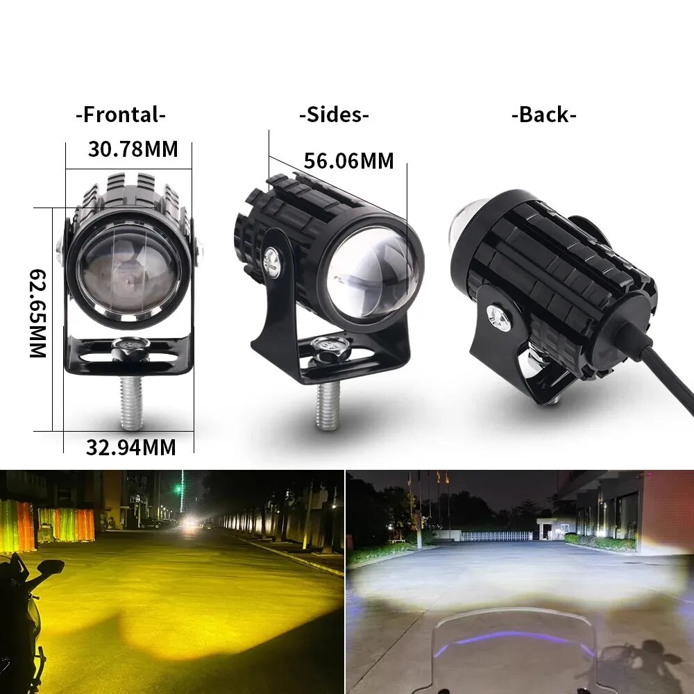 1/2 sztuk uniwersalny reflekto – Universal Motorcycle Led Headlight Projector recenzja i cena