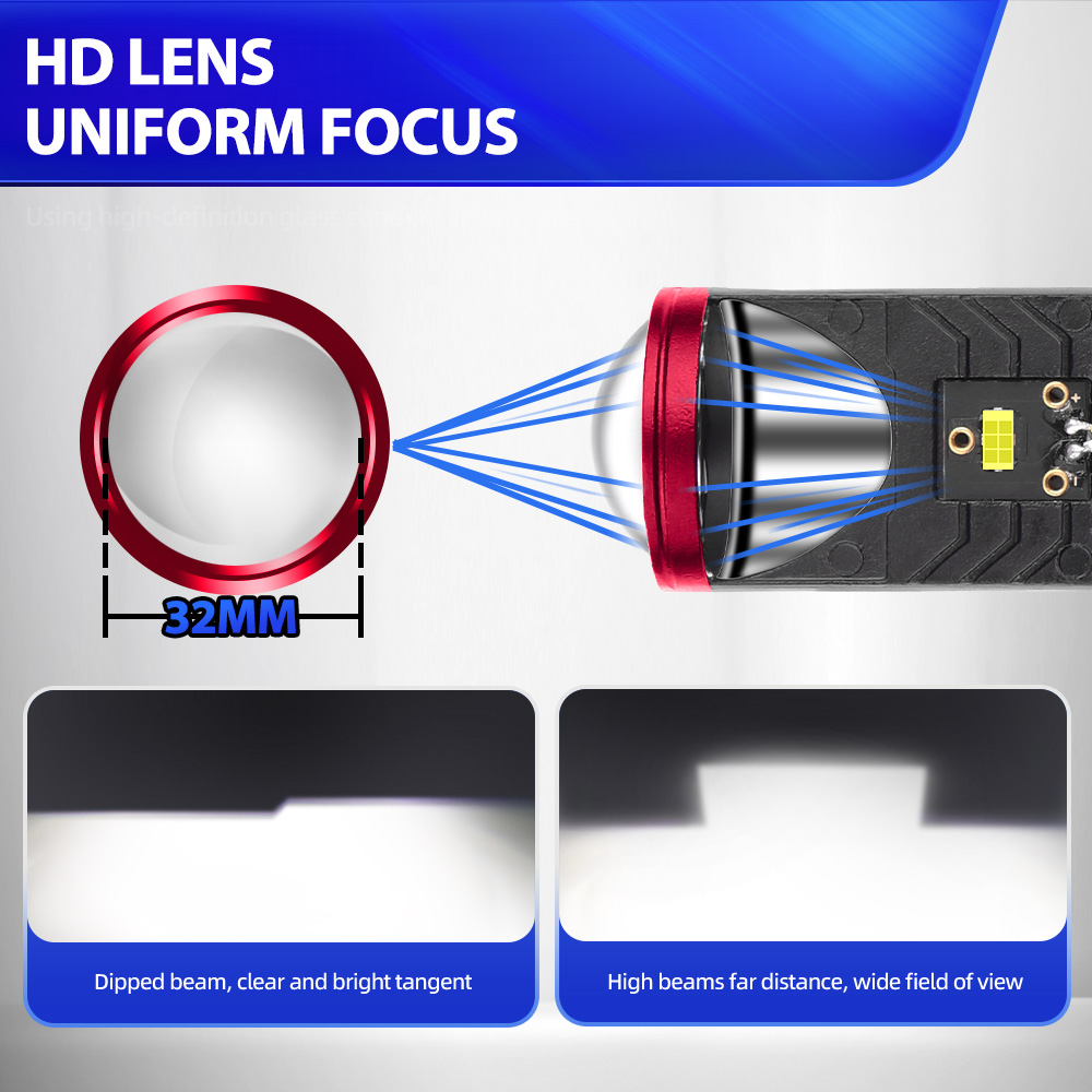 Dla Kawasaki ZG1400 Concours 2 – Universal Motorcycle Led Headlight Projector recenzja i cena