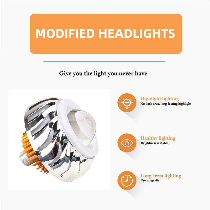 1 szt. Reflektor motocyklowy z – Universal Motorcycle Led Headlight Projector recenzja i cena