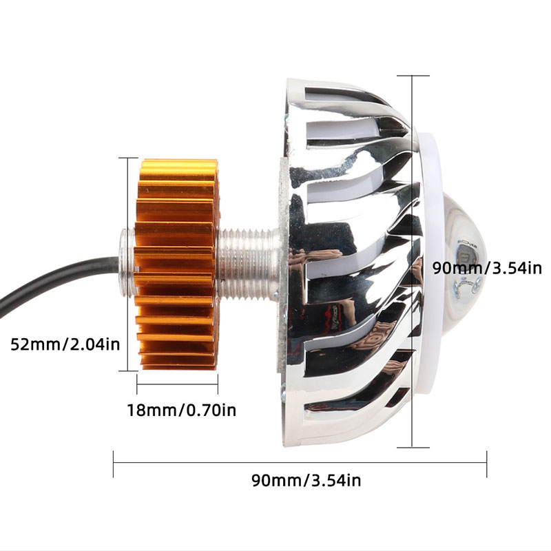 1 szt. Reflektor motocyklowy z – Universal Motorcycle Led Headlight Projector recenzja i cena