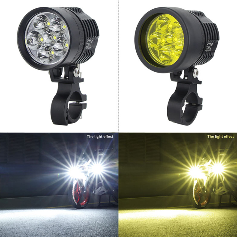 2 SZT. Uniwersalne reflektory  – Universal Motorcycle Led Headlight Projector recenzja i cena