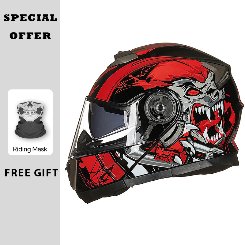 Kaski motocyklowe Modularne Ka – Modular Flip Up Motorcycle Helmet Dot Approved recenzja i cena