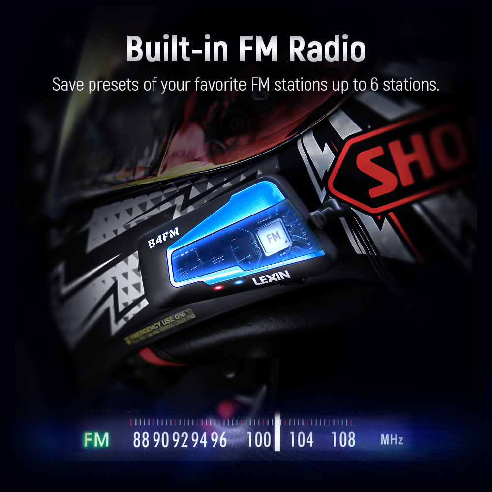 Lexin B4FM-X Interkom motocykl – Full Face Motorcycle Helmet With Bluetooth recenzja i cena