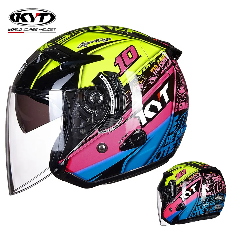 Kask motocyklowy KYT klasyczny – Vintage Open Face Retro Helmet recenzja i cena