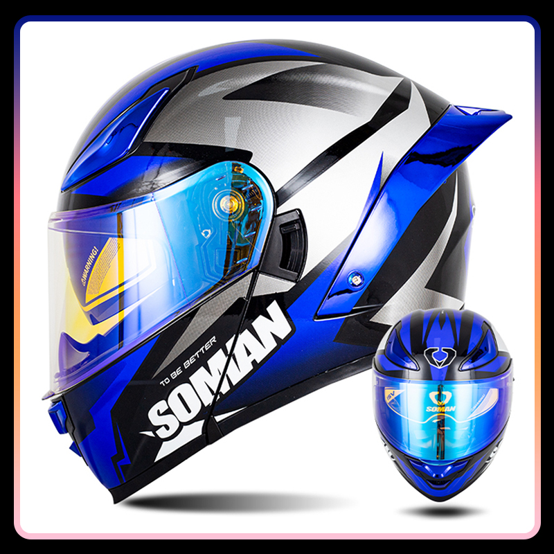 Kask motocyklowy męski z podwó – Modular Flip Up Motorcycle Helmet Dot Approved recenzja i cena