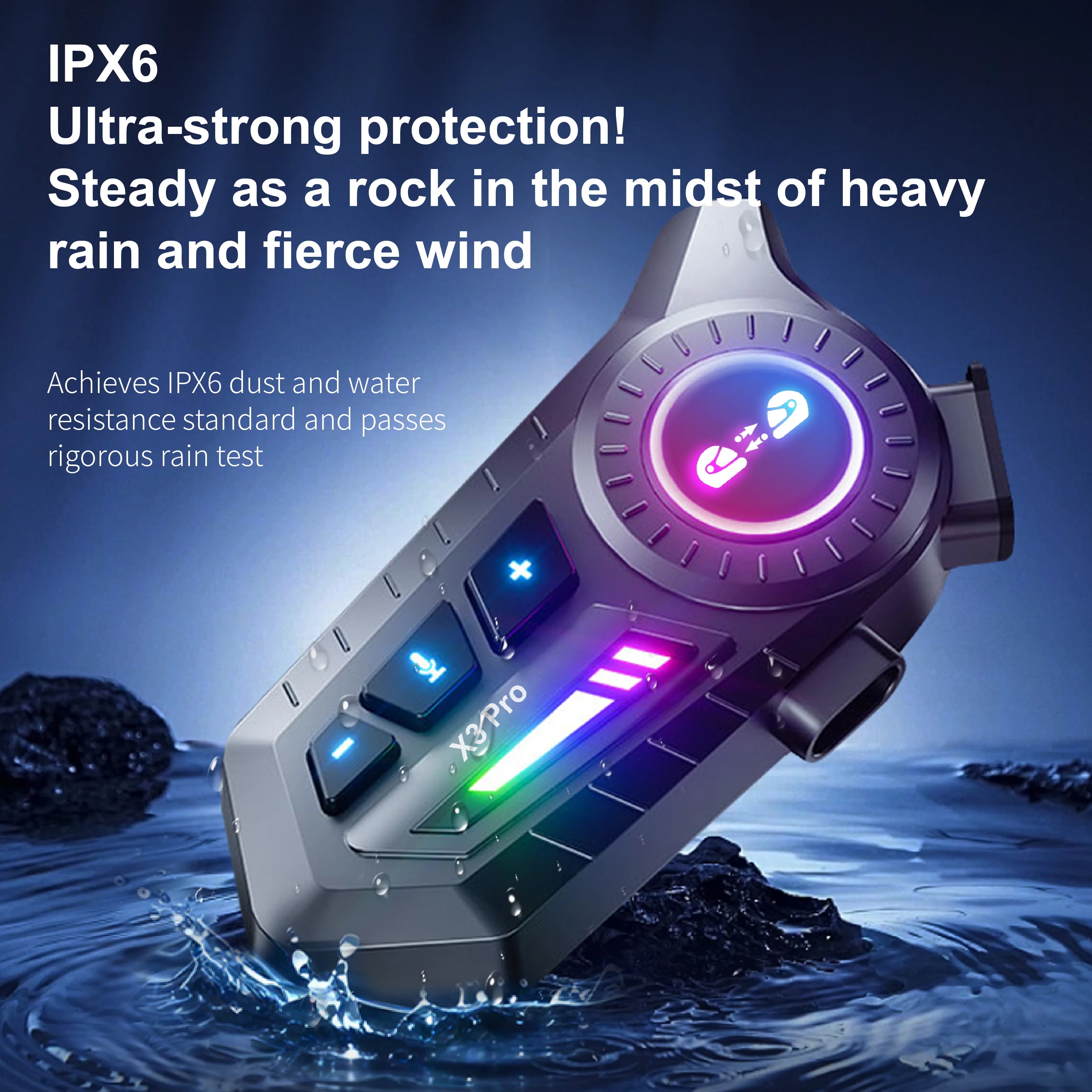 1/2 szt. X3Pro Bluetooth 6.0 I – Universal Motorcycle Helmet Intercom Headset recenzja i cena