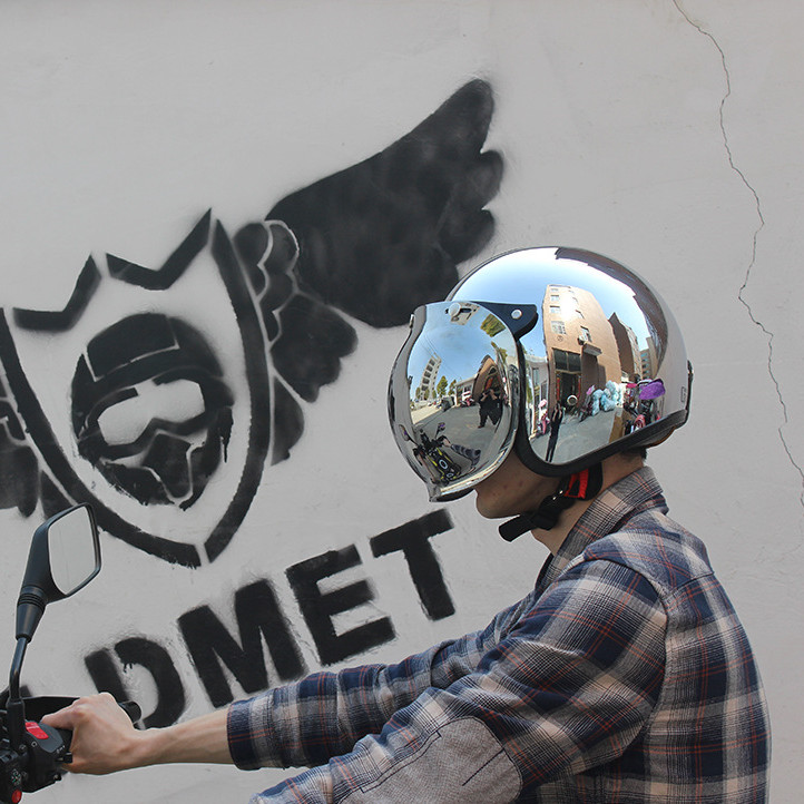 Otwarta twarz Kask motocyklowy – Vintage Open Face Retro Helmet recenzja i cena
