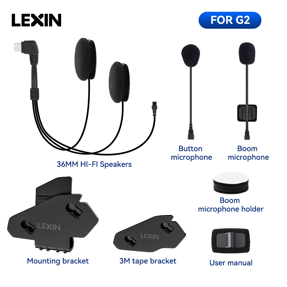 LEXIN-G2 Zestaw słuchawkowy do – Universal Motorcycle Helmet Intercom Headset recenzja i cena