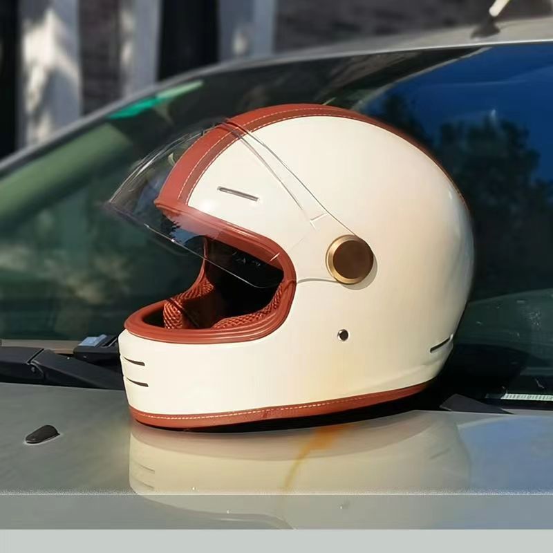 Kask motocyklowy w stylu vinta – Vintage Open Face Retro Helmet recenzja i cena