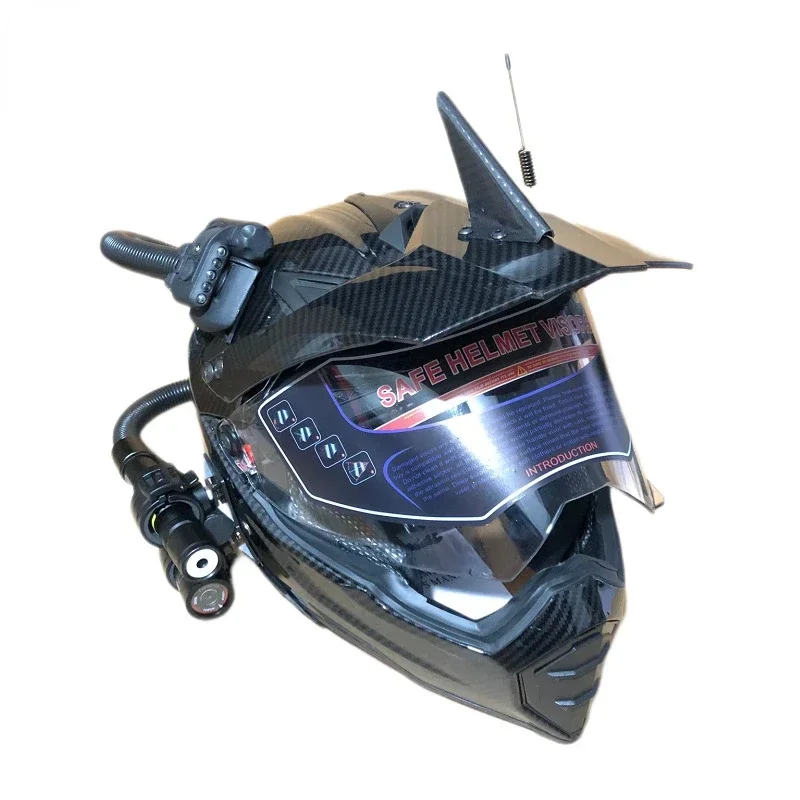Kask Retro Motocyklowy Off-roa – Full Face Motorcycle Helmet With Bluetooth recenzja i cena