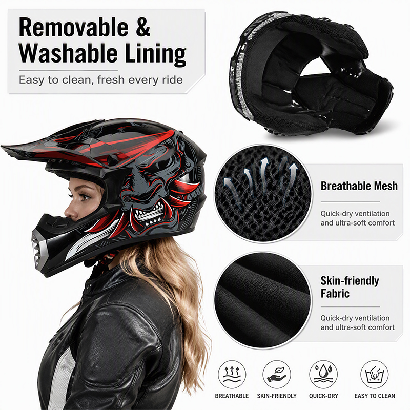 Zestaw kasków motocyklowych Uc – Off Road Motocross Helmet Goggles Set recenzja i cena