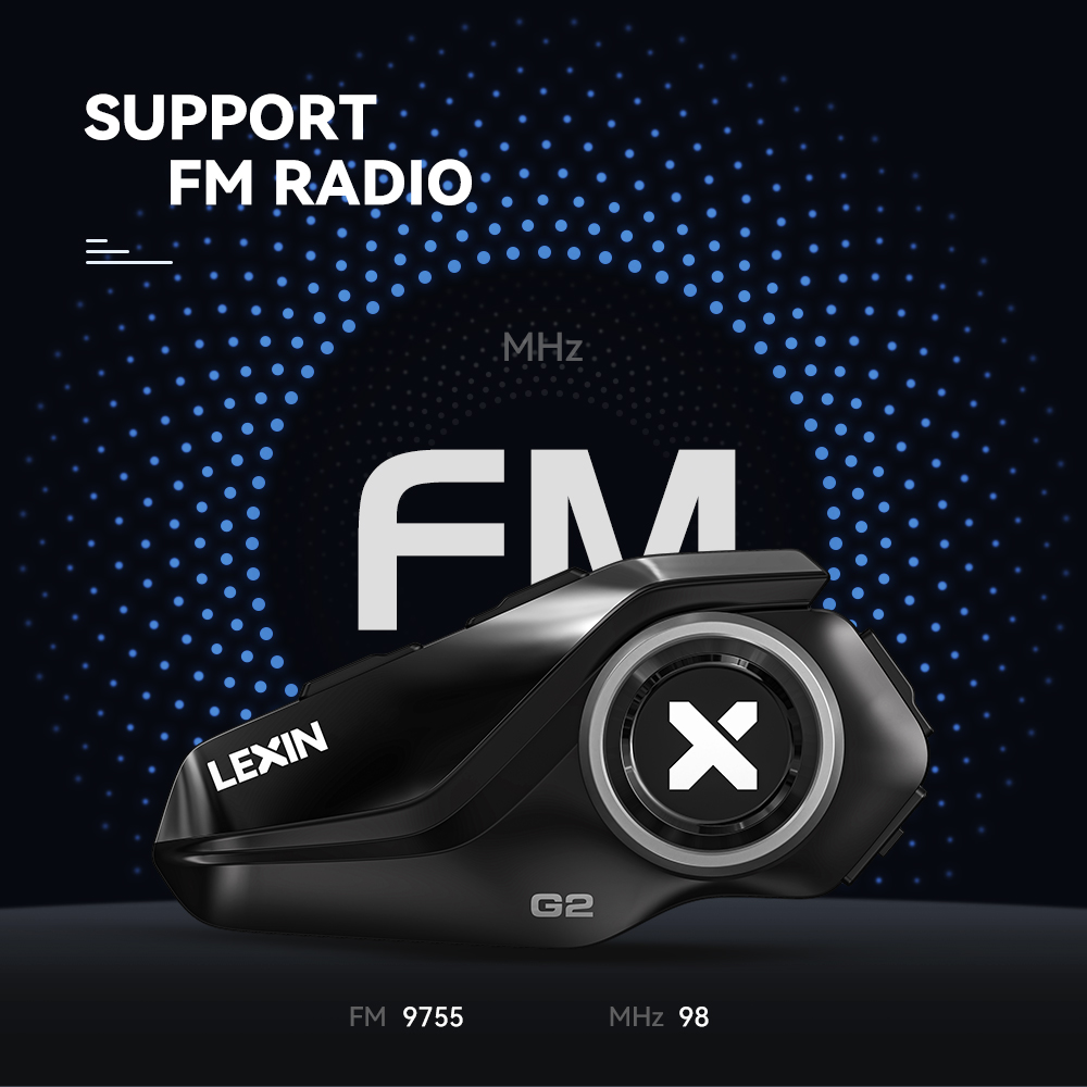 Interkomy motocyklowe Lexin G2 – Universal Motorcycle Helmet Intercom Headset recenzja i cena